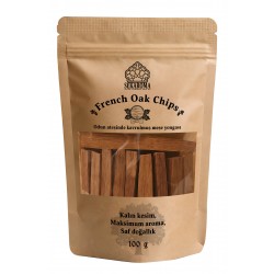 Sek Aroma Orta Kavrulmuş Fransız Meşe Yongası Cipsi - Fransız Meşe Yongası Çubuğu 100 g