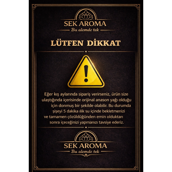 Sek Aroma Kristalize Özel Saf Anason Yağı 50 ML