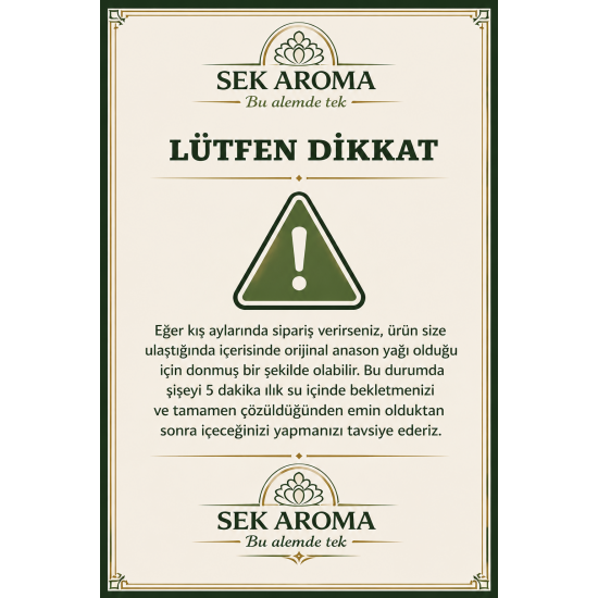 Sek Aroma Göbek Anason Yağı 15 ML (5 LİTREYE UYUMLU)