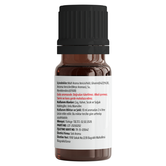 Sek Aroma 5 Adet Tek Kullanımlık Black Hazır Karışım Malt Kiti-Black Hazır Karışım Malt Aroması 10 ML