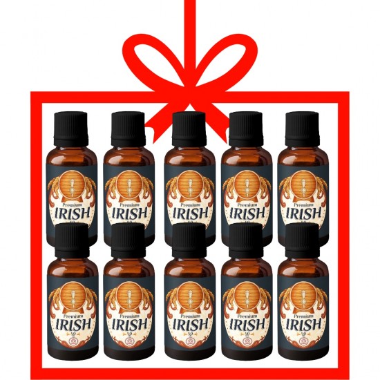 İrish Premium Malt Kiti - İrish Premium Malt Aroması 10 Adet 50 ML Avantaj Paketi+Alcocontrol Test Kiti Hediyeli