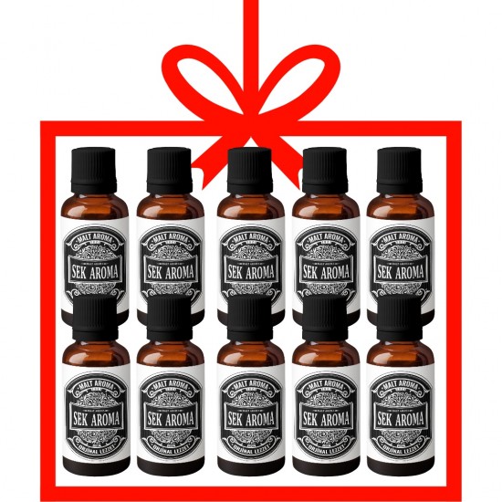 Black Malt Hazır Karışım Kiti - Black Malt Aroması 10 Adet 50 ML Avantaj Paketi+Alcocontrol Test Kiti Hediyeli