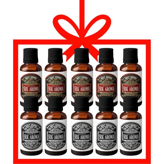 5 Adet Red Malt Kiti Aroması - 5 Adet Black Malt Kiti Aroması 50 ml Avantaj Paketi+Alcocontrol Test Kiti Hediyeli