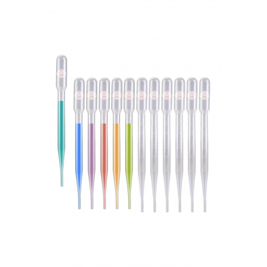 Sek Aroma Pastör Pipet 3 ML - Sıvı Damlalık 10 Adet/Paket.