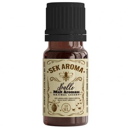 Sek Aroma Ballı Hazır Karışım Malt Kiti-Ballı Hazır Karışım Malt Aroması 10 ML(1 LİTREYE UYUMLU)