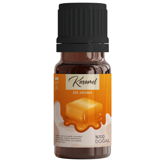 Sek Aroma Karamel Malt Aroması Tatlandırıcısı-Aroması 10 ML(5 LİTREYE UYUMLU)